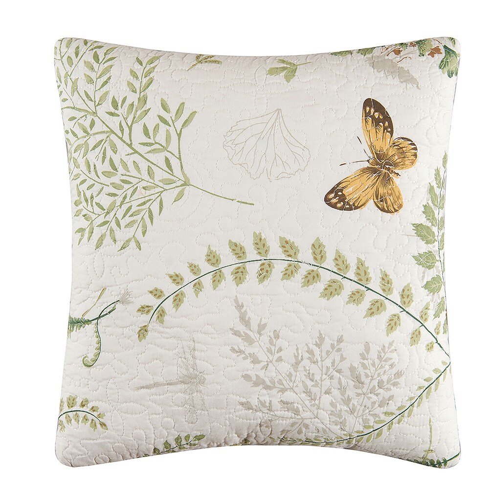 14 by 14 C&F Home 89777.1414 Calypso Shells Quilted Pillow 